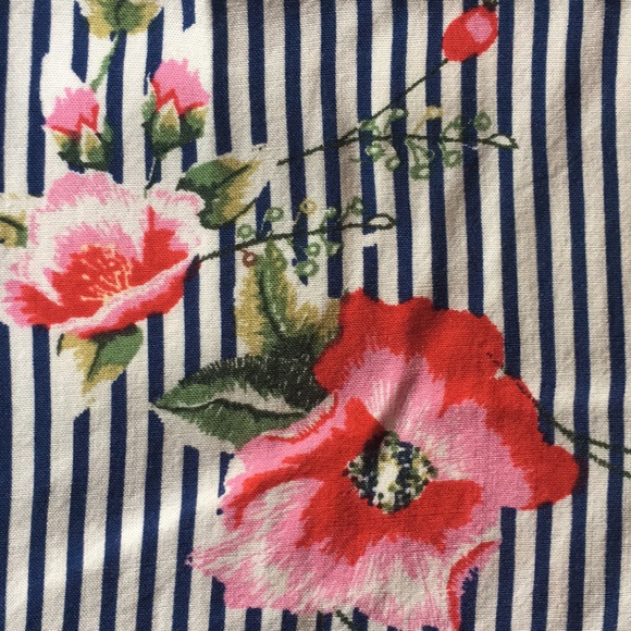 Cherish Off-Shoulder Floral Striped Top - Picture 10 of 16